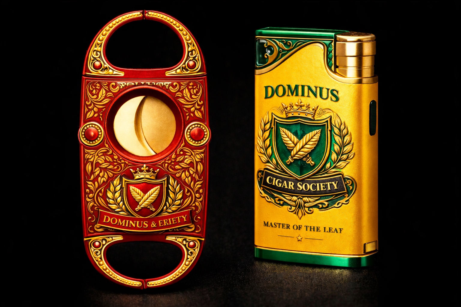 Red cutter and green lighter accessory pairing